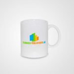 Tazon blanco estampado 11oz